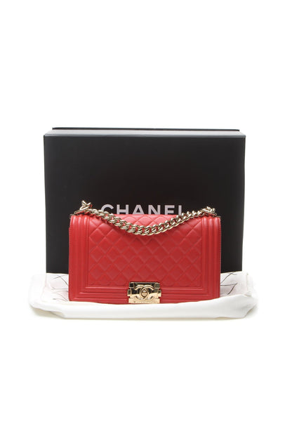 Old Medium Boy Bag - Red - image 13