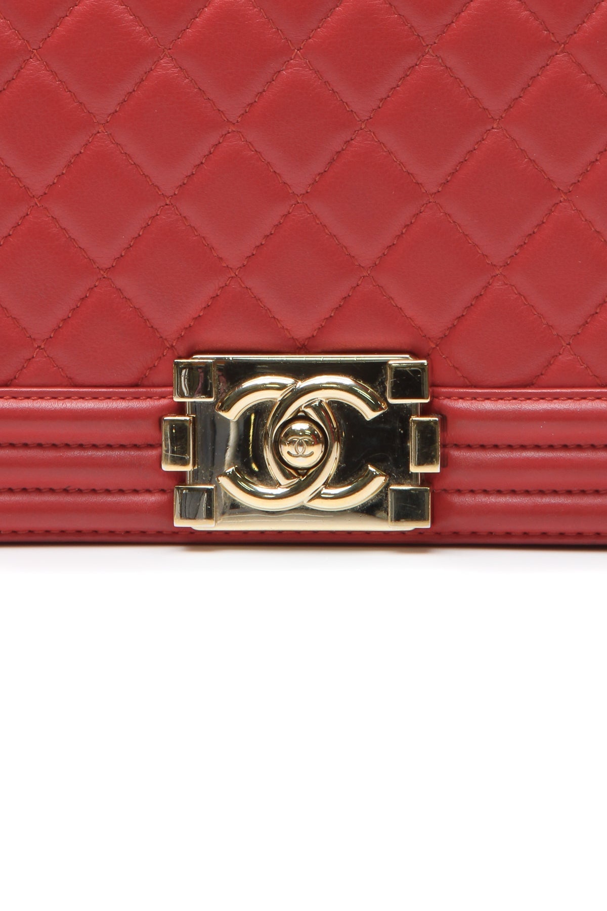 Old Medium Boy Bag - Red - image 8