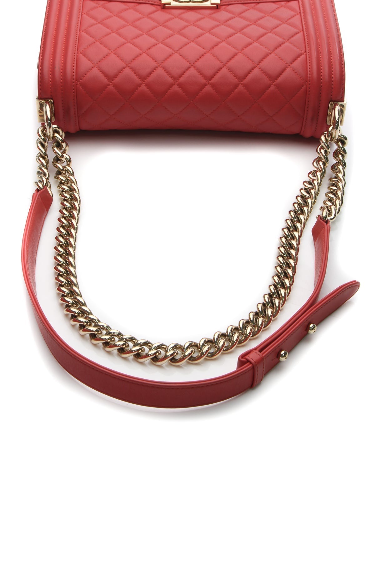 Old Medium Boy Bag - Red - image 7