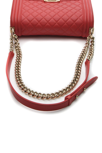 Old Medium Boy Bag - Red - image 7