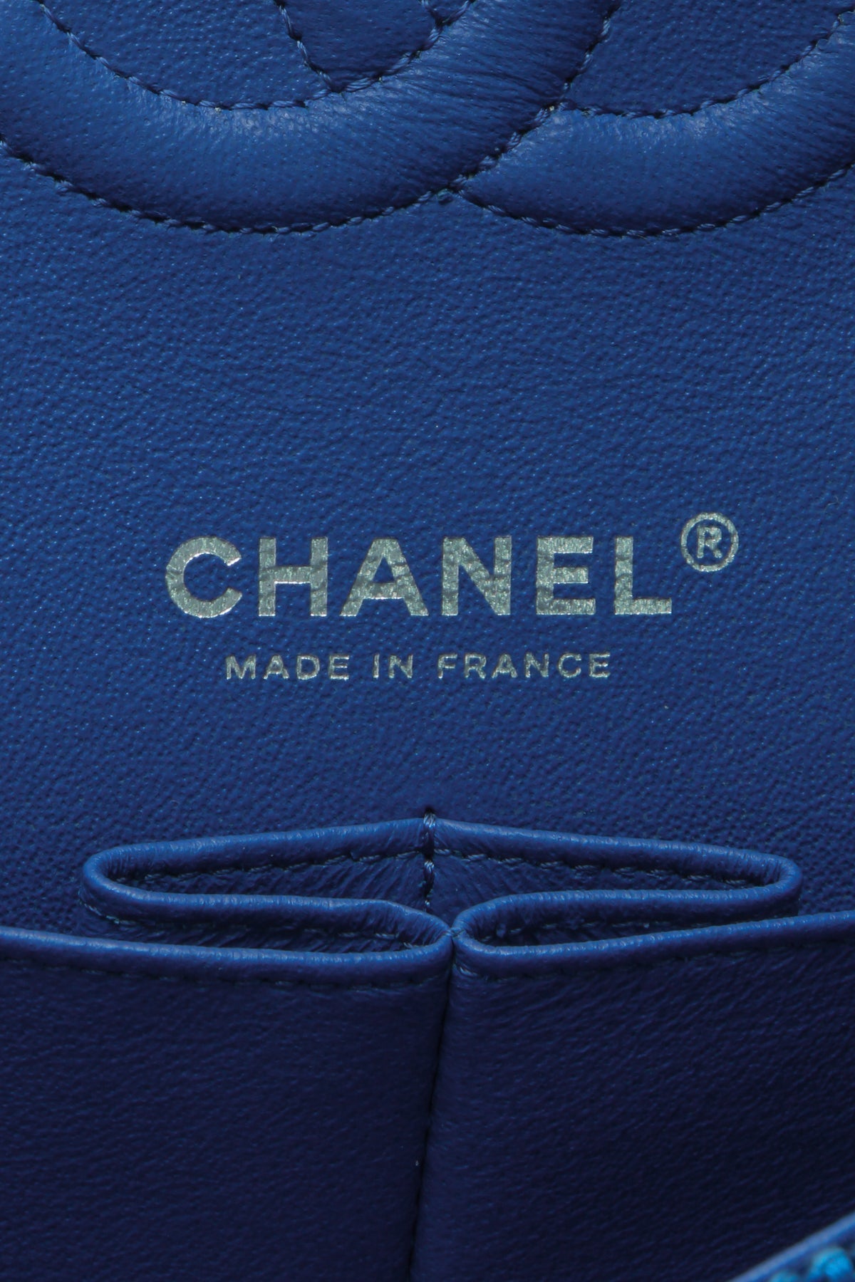 Tweed Classic Medium Double Flap Bag - Blue - image 8