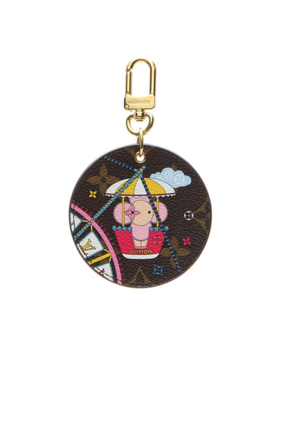 Big Wheel Bag Charm - Monogram/Rose Ballerine - image 1