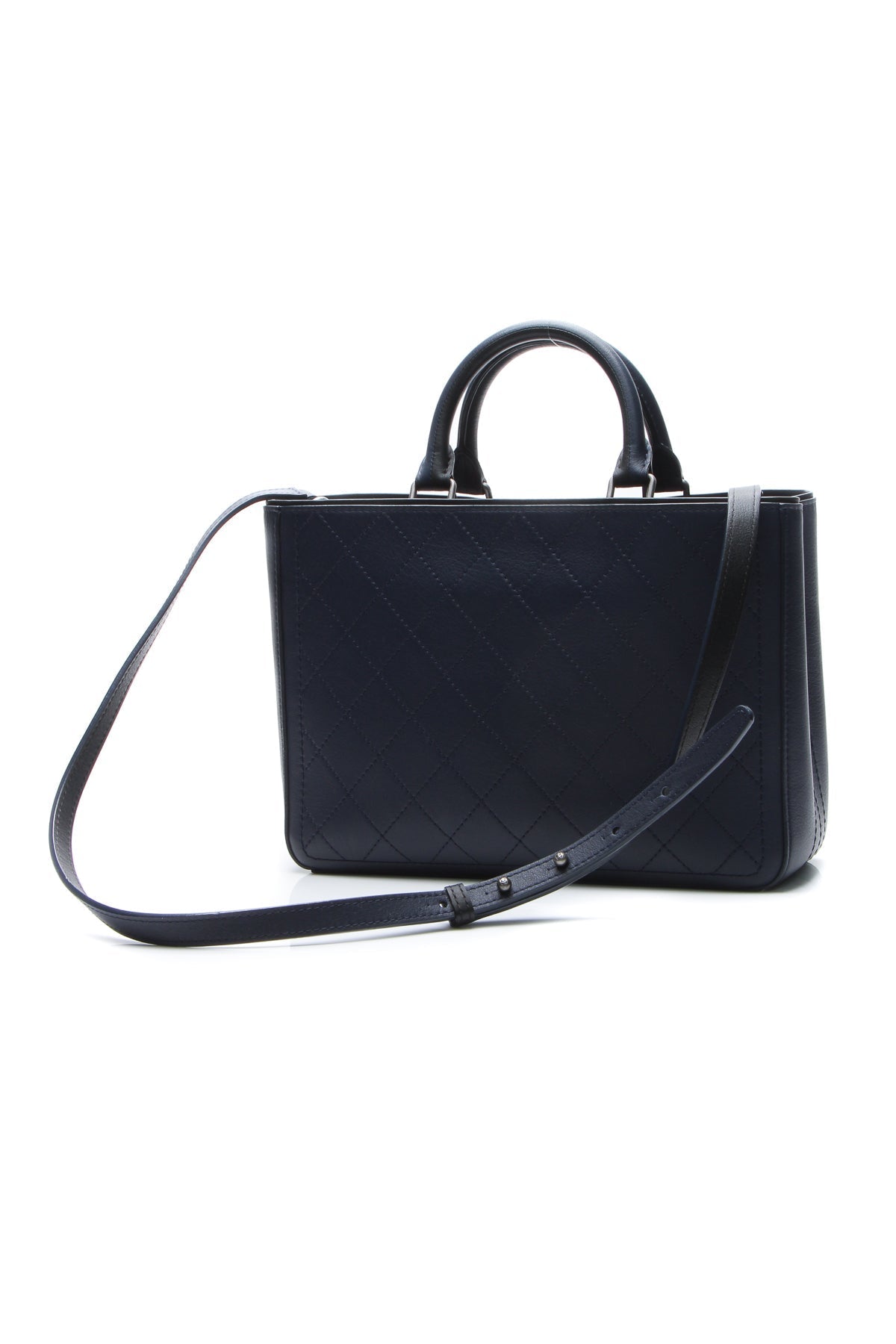 Chanel Bi-Color Medium Shopping Bag - Navy/Black - photo 3