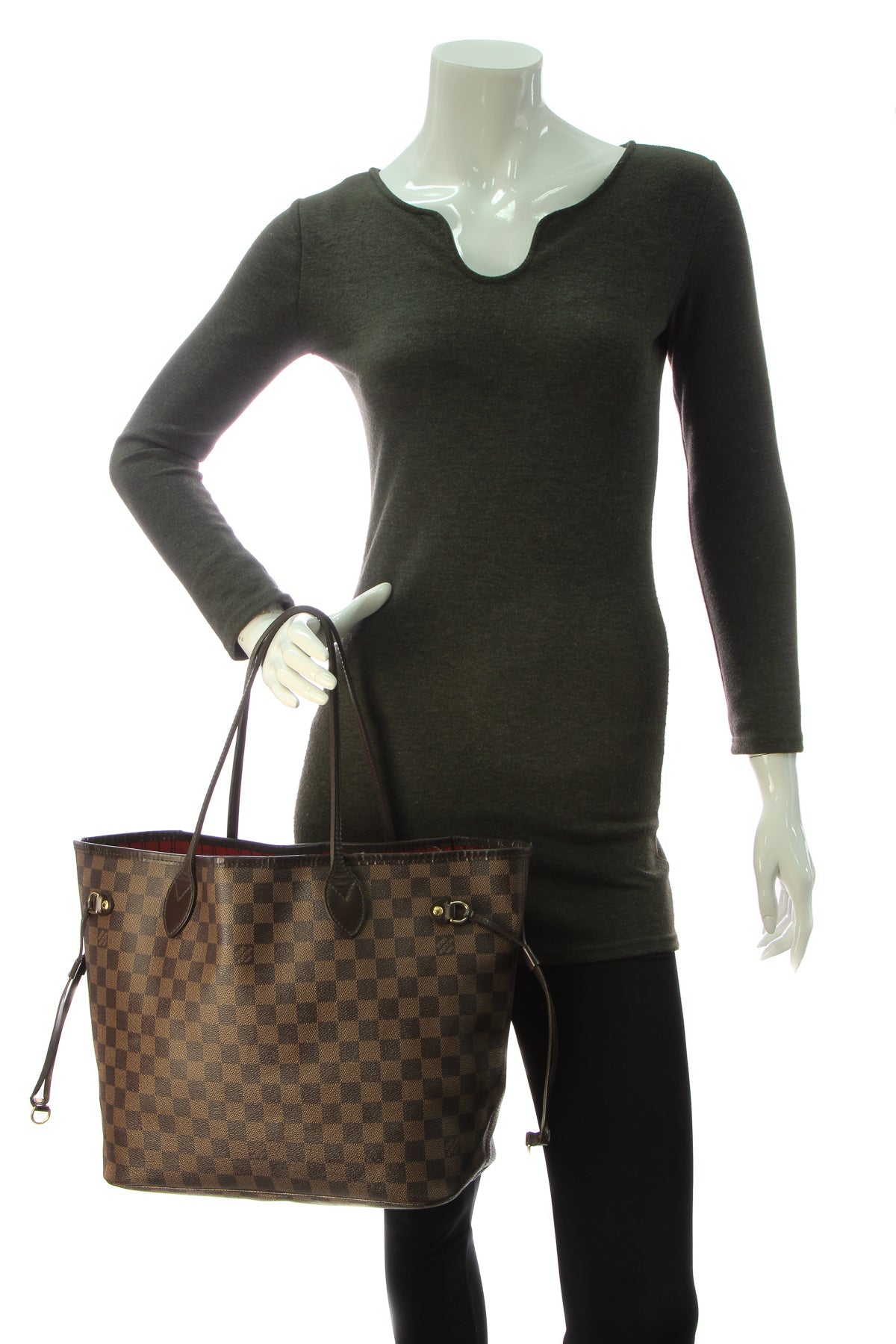 Louis Vuitton Neverfull MM Tote Bag - Damier Ebene - photo 2