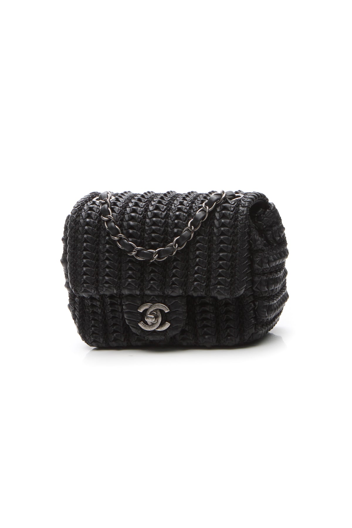 Chanel Crochet Small Flap Bag - Black - photo 1
