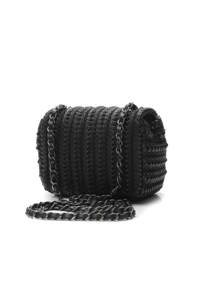 Chanel Crochet Small Flap Bag - Black - photo 3