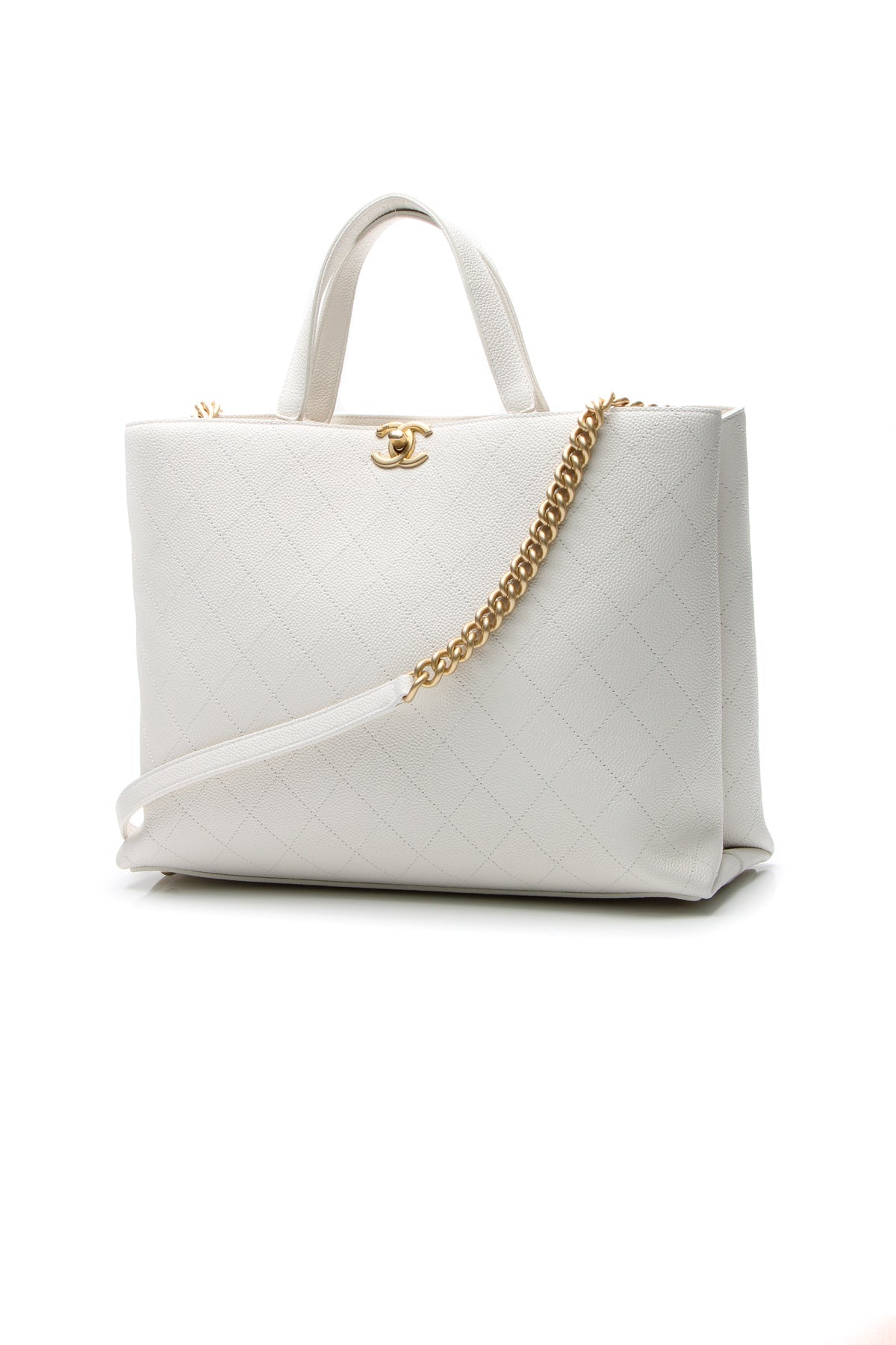 Large Shopping Tote Bag - White - image 1