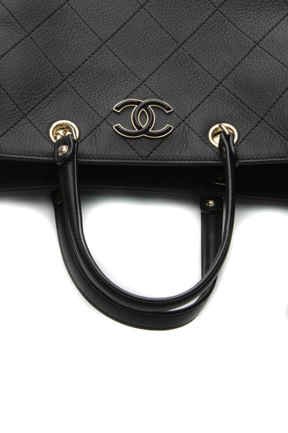 Small Side Chain Shopping Tote Bag - Black - image 5