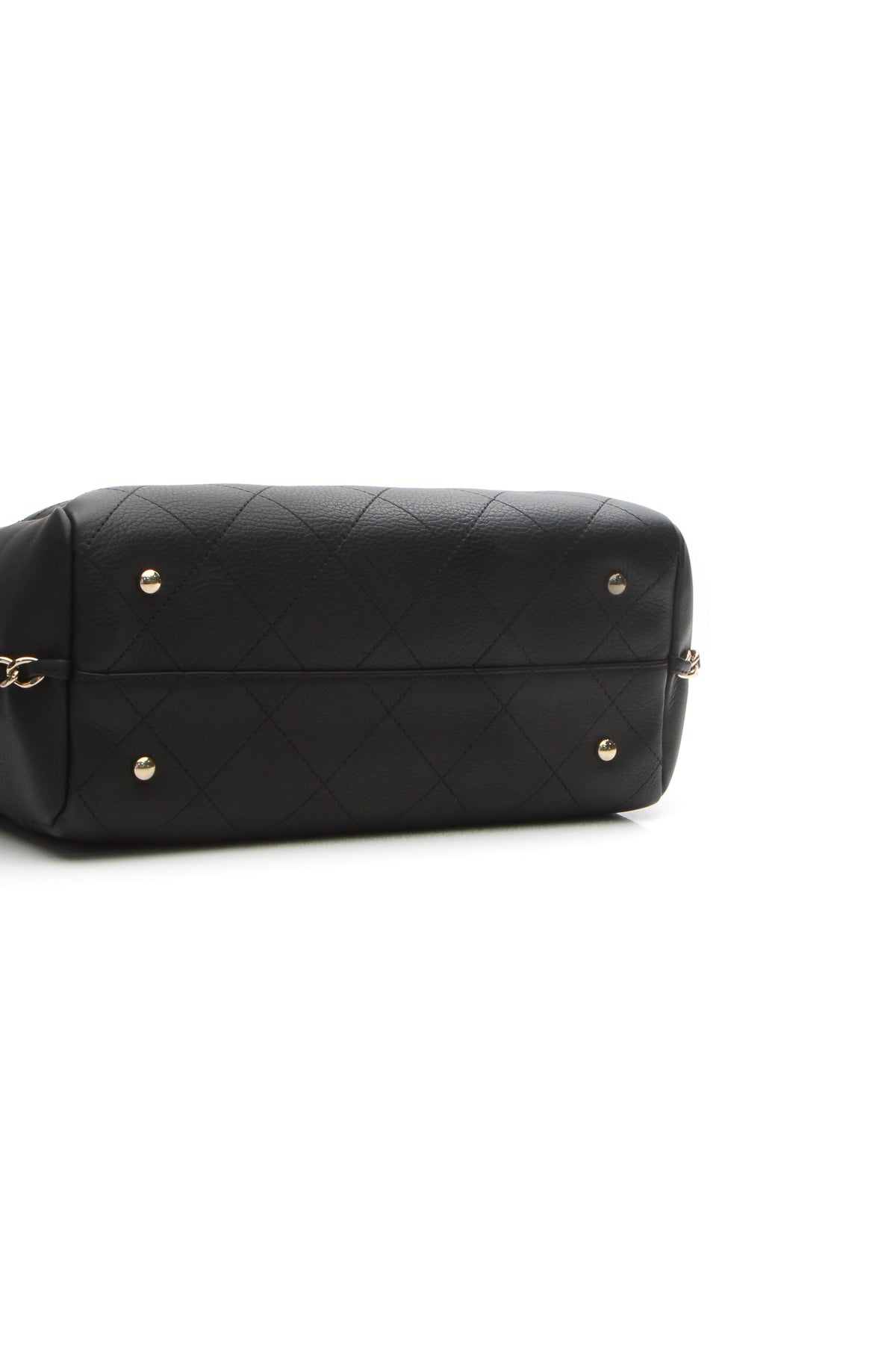 Small Side Chain Shopping Tote Bag - Black - image 4