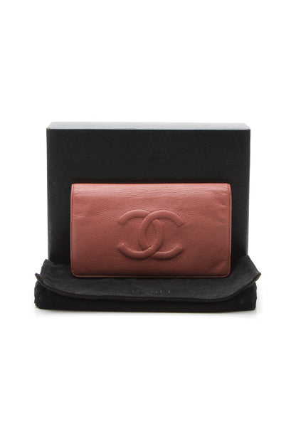 Timeless CC L Yen Wallet - Coral - image 14