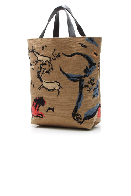 Embroidered Sauvage Tote Bag - Brown - image 3
