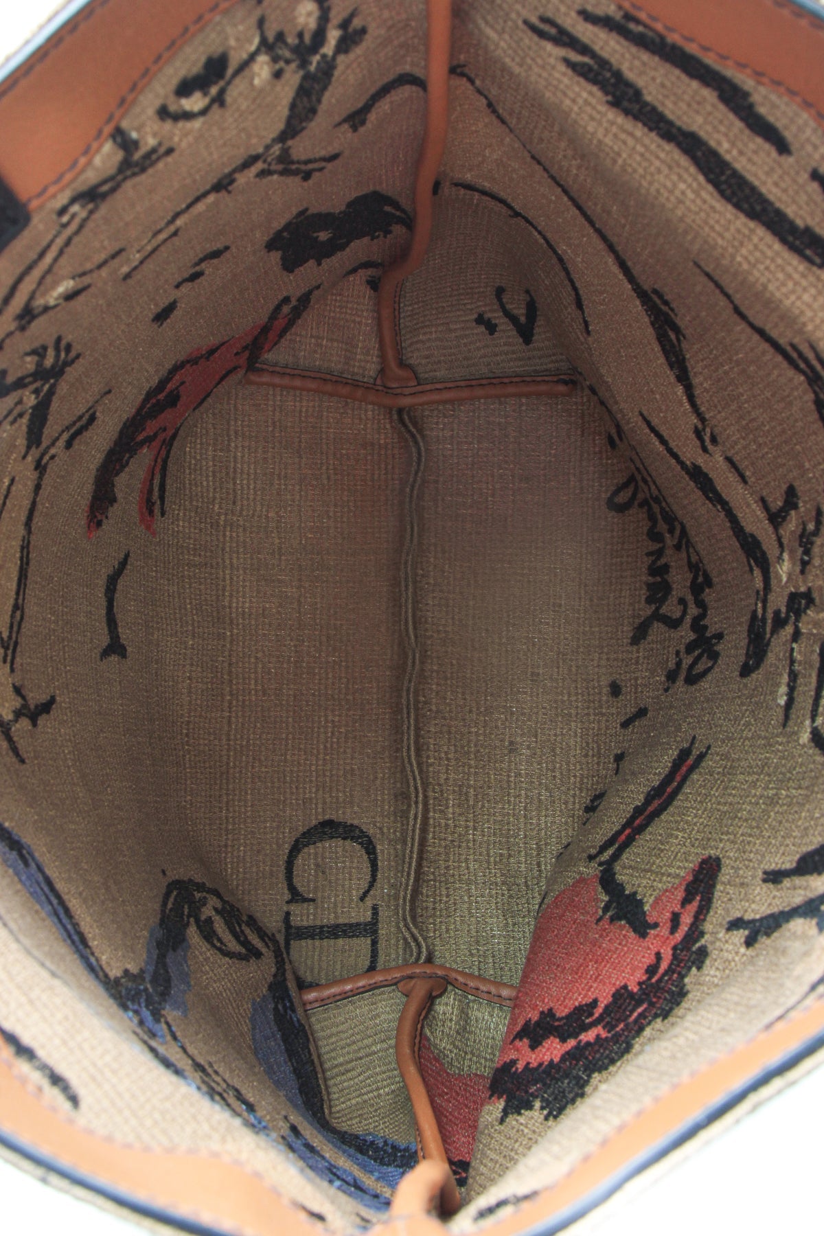 Embroidered Sauvage Tote Bag - Brown - image 7