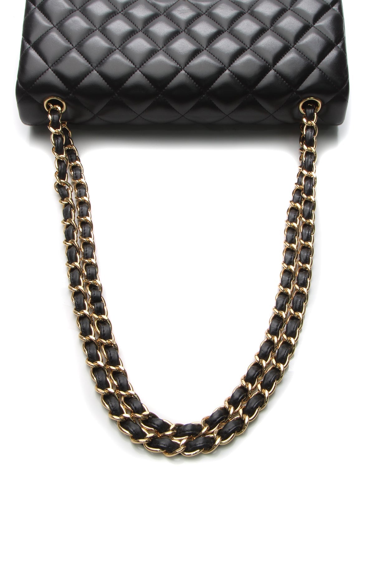 Classic Jumbo Double Flap Bag - Black - image 5
