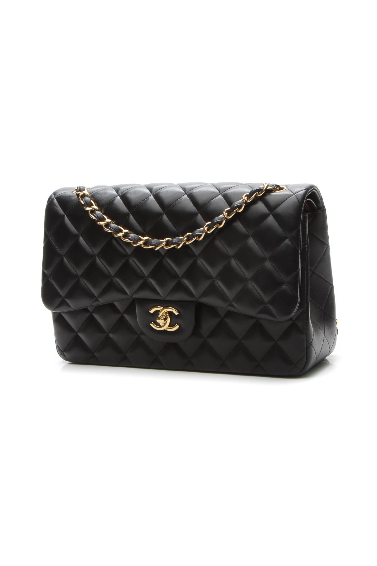 Classic Jumbo Double Flap Bag - Black - image 1