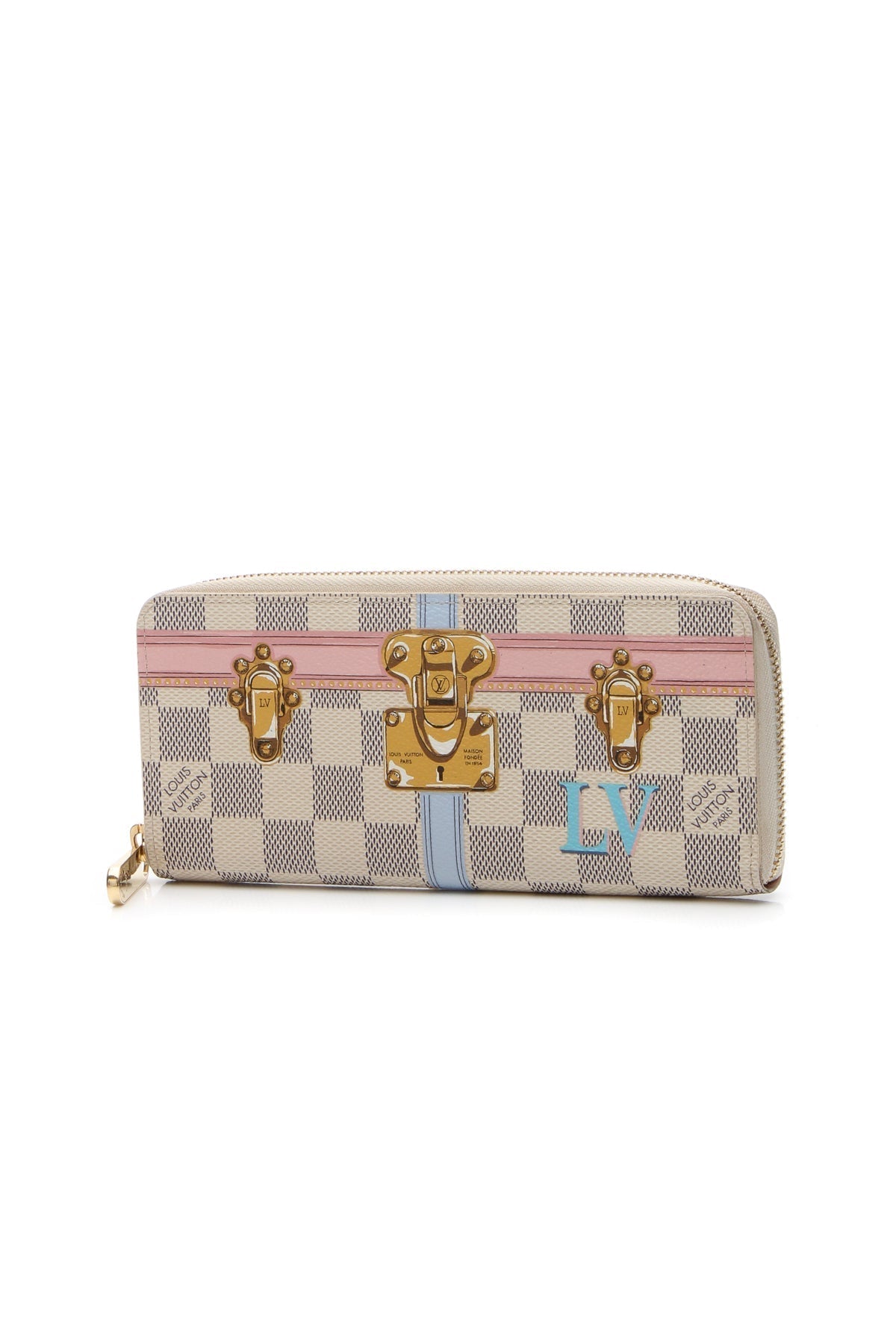Summer Trunks Clemence Wallet - Damier Azur - image 1