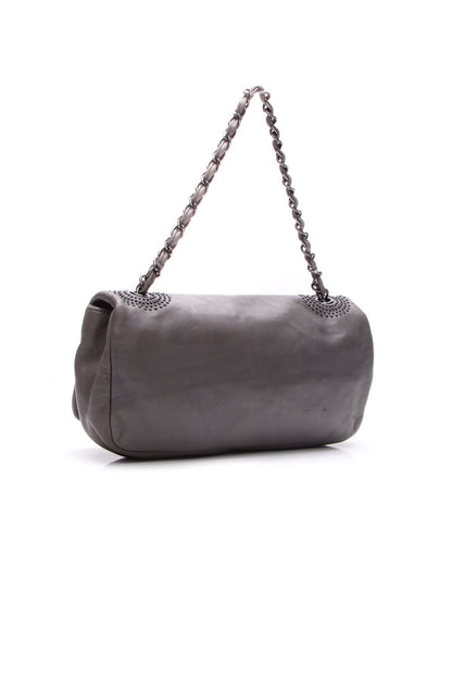 Studded CC Flap Bag - Gray - image 3
