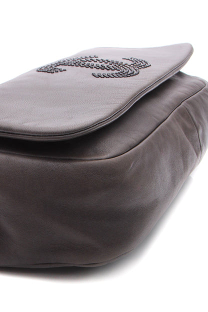 Studded CC Flap Bag - Gray - image 6
