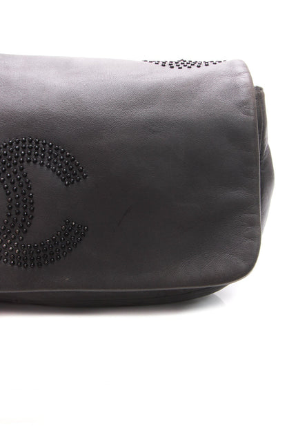 Studded CC Flap Bag - Gray - image 8