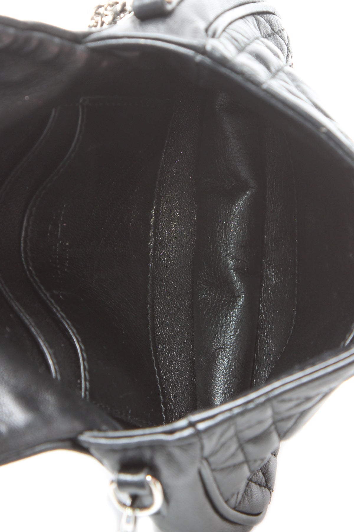 Cannage Mini Flap Chain Bag - Black - image 6