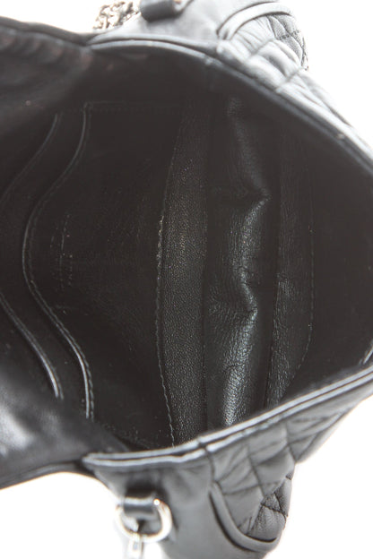 Cannage Mini Flap Chain Bag - Black - image 6