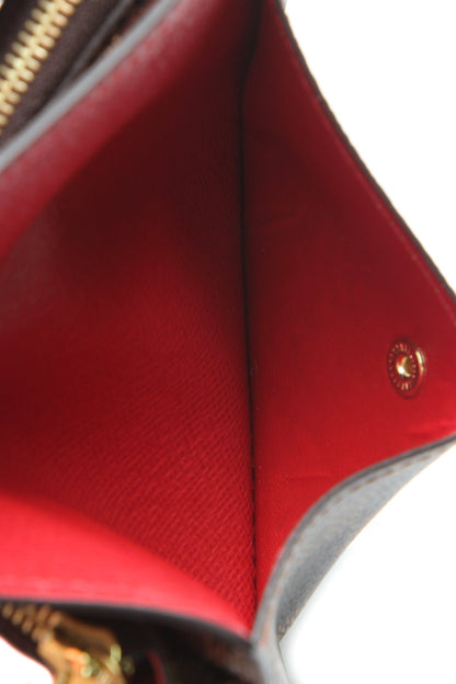 Recto Verso Card Holder - Damier Ebene/Red - image 5