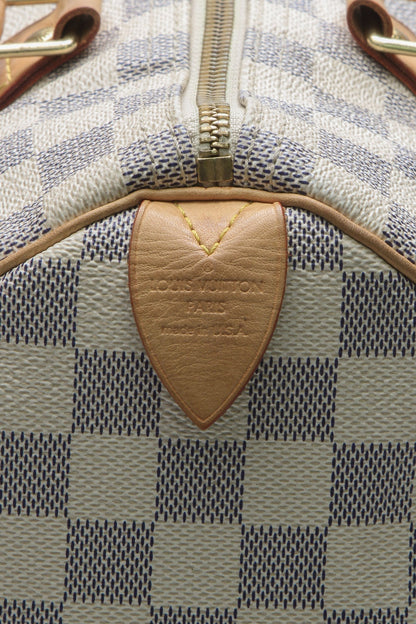 Speedy 30 Bag - Damier Azur - image 12