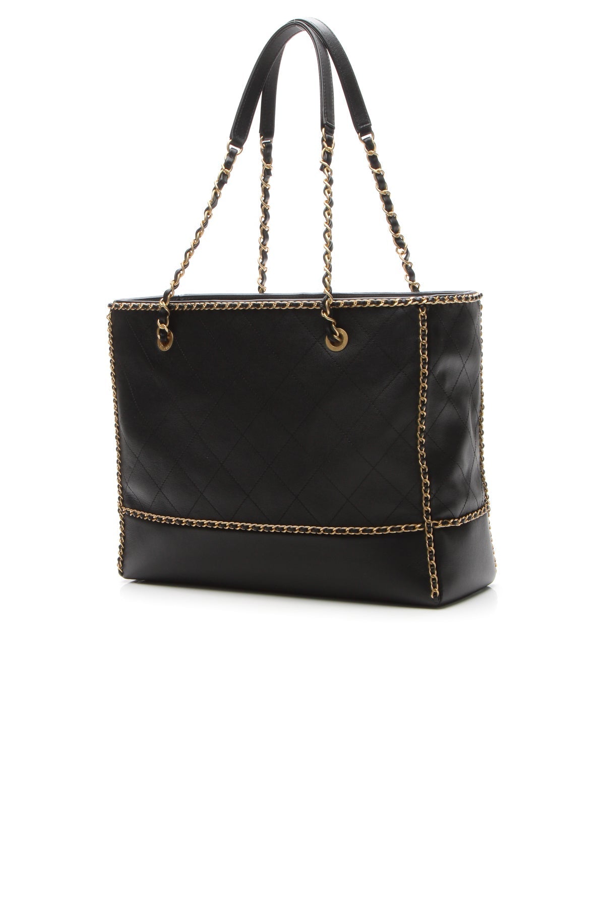 Chain Around Shopping Bag - Black - image 3