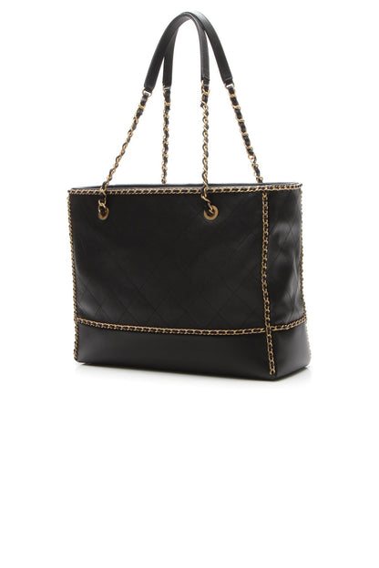 Chain Around Shopping Bag - Black - image 3