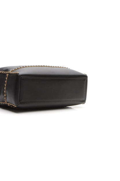 Chain Around Shopping Bag - Black - image 4