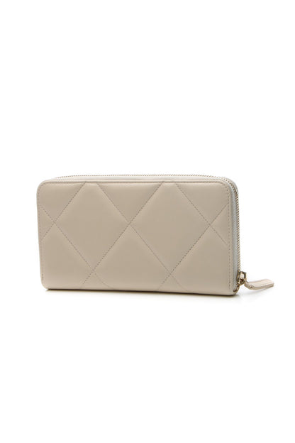 Quilted 19 Zip-Around Wallet - Beige - image 2
