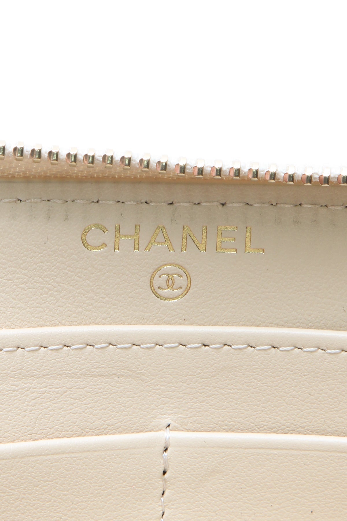 Quilted 19 Zip-Around Wallet - Beige - image 6