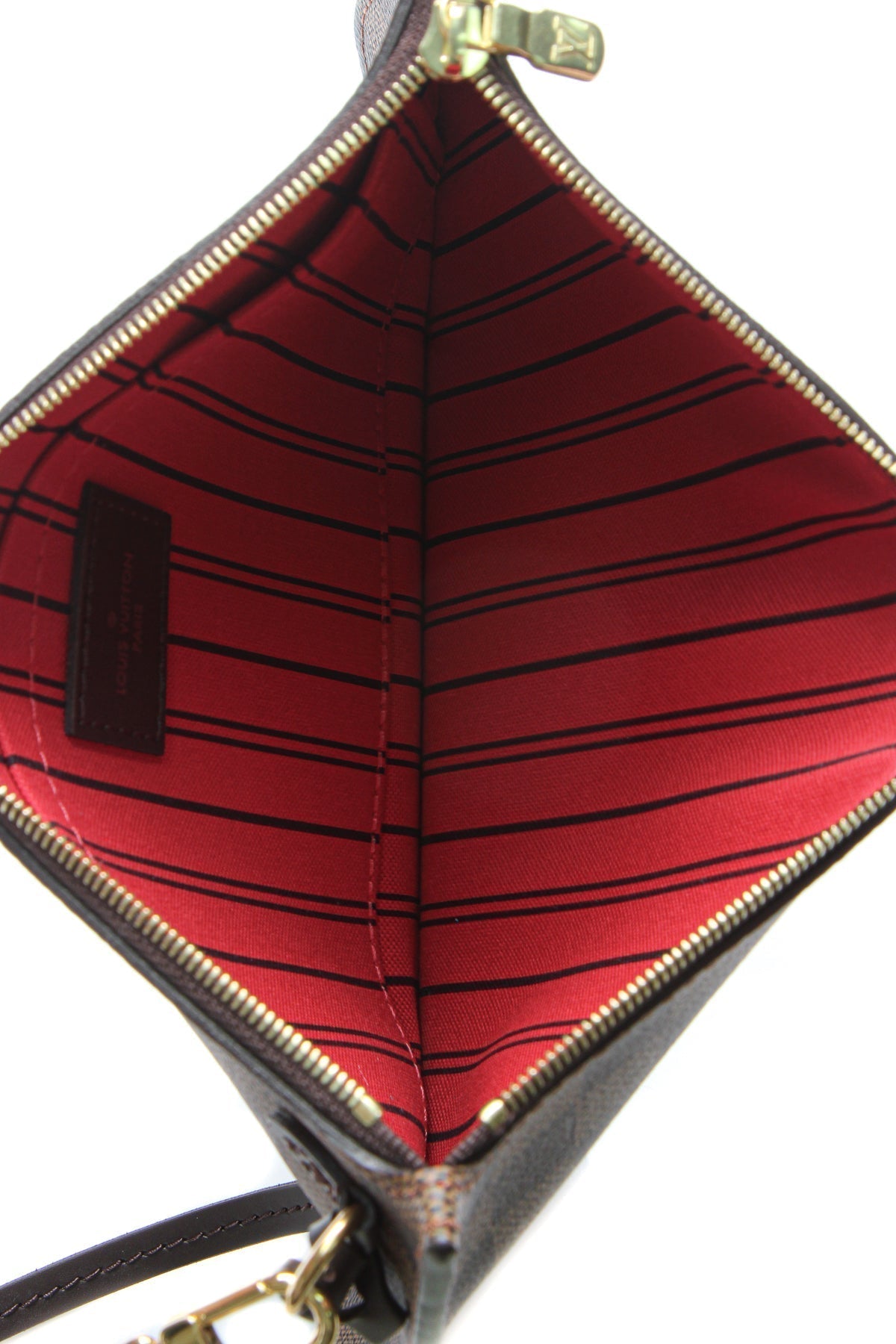 Louis Vuitton Neverfull Pouch Wristlet - Damier Ebene - photo 6