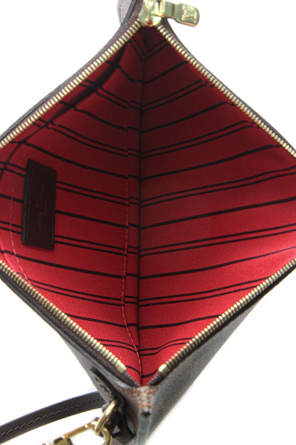 Louis Vuitton Neverfull Pouch Wristlet - Damier Ebene - photo 6