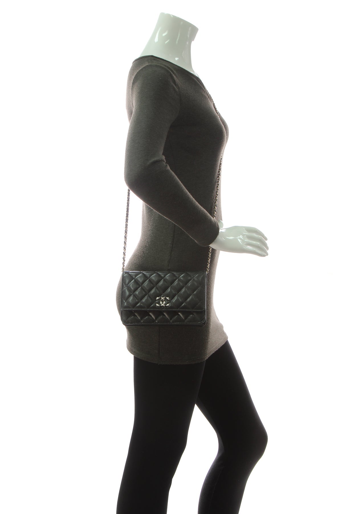 Chanel Quilted Candy WOC Crossbody Bag - Black - photo 2