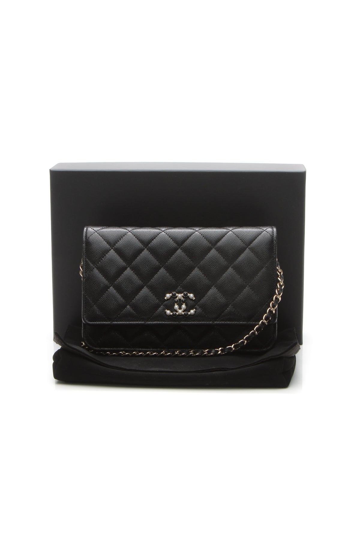 Chanel Quilted Candy WOC Crossbody Bag - Black - photo 12