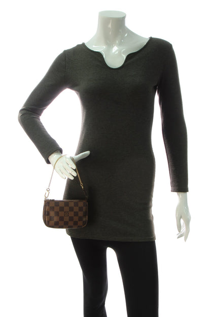 Louis Vuitton Mini Pochette Accessoires - Damier Ebene - photo 2