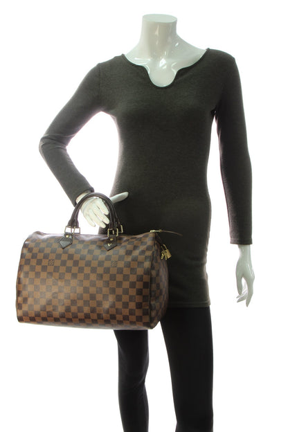 Speedy 35 Bag - Damier Ebene - image 2