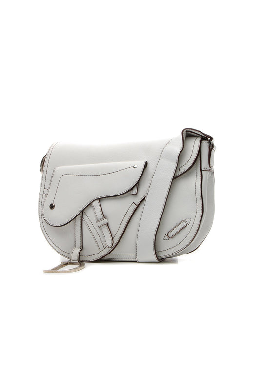 Double Saddle Bag - White - image 1