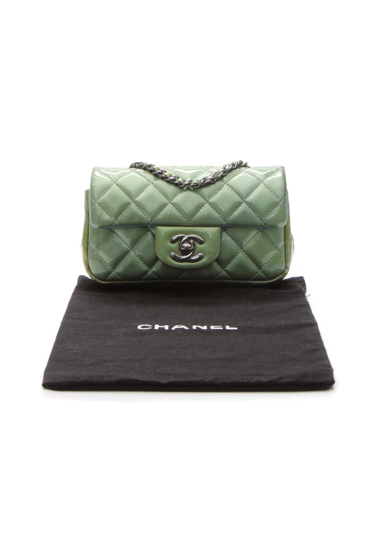 Extra Mini Rectangular Flap Bag - Green - image 11