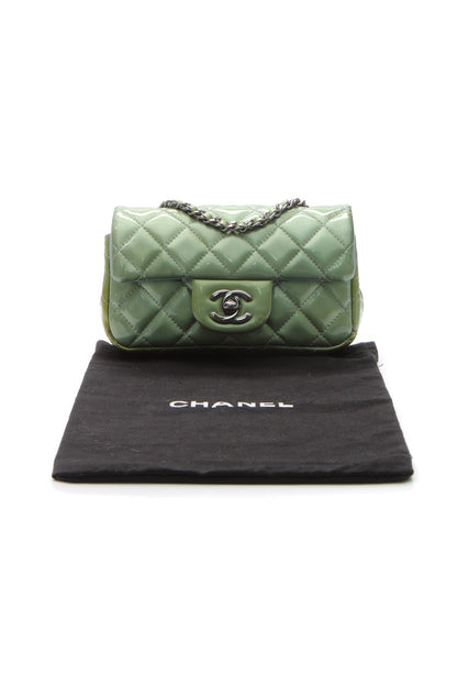 Extra Mini Rectangular Flap Bag - Green - image 11