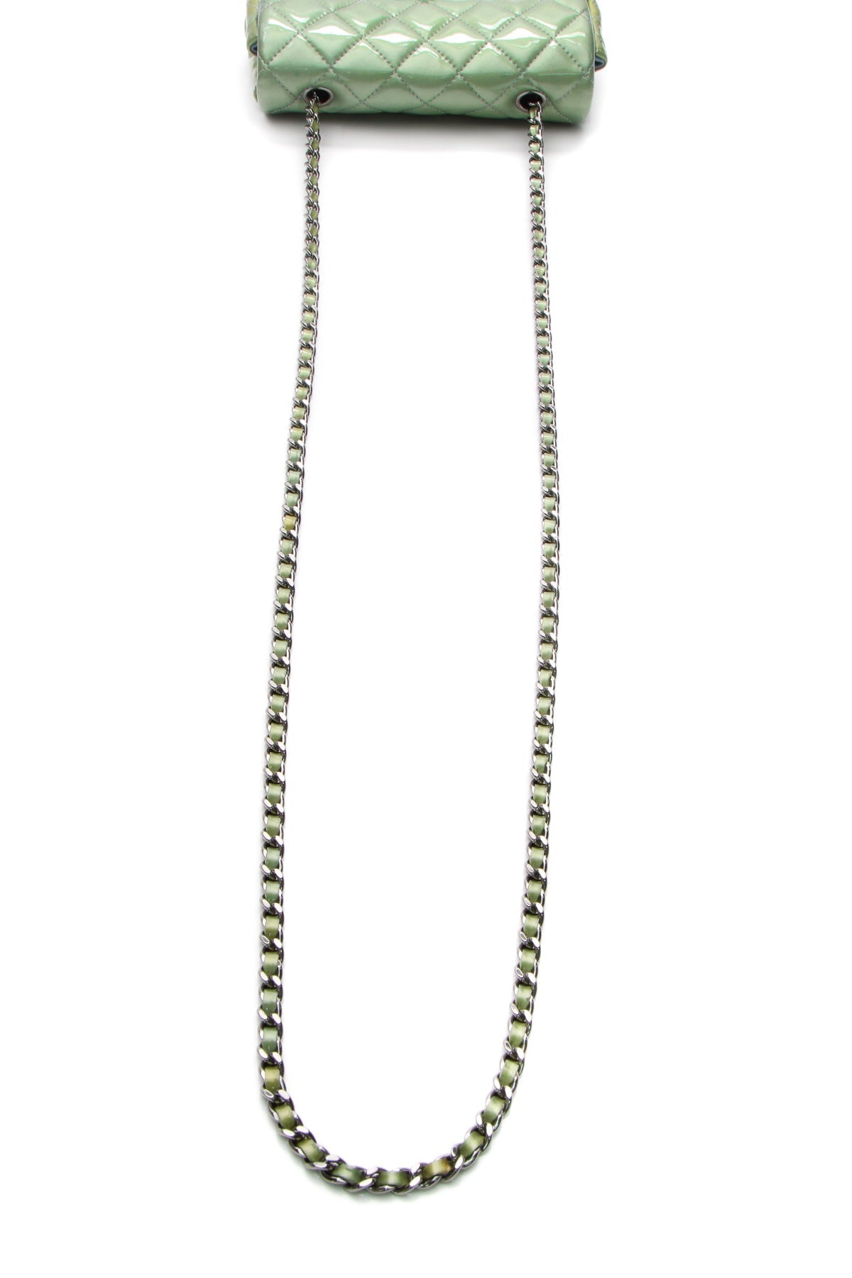 Extra Mini Rectangular Flap Bag - Green - image 5