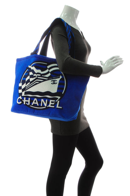 La Pausa Reversible Beach Tote Bag - Blue - image 2