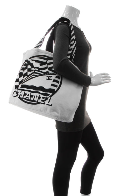 La Pausa Reversible Beach Tote Bag - White - image 2