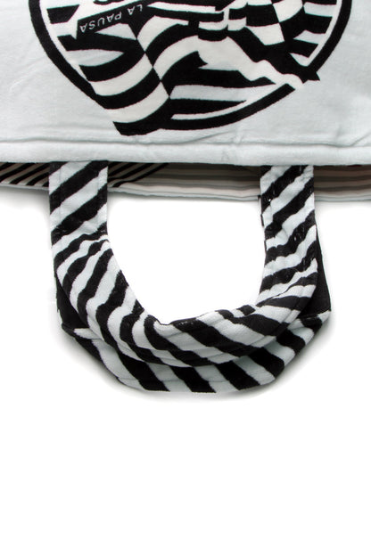 La Pausa Reversible Beach Tote Bag - White - image 6
