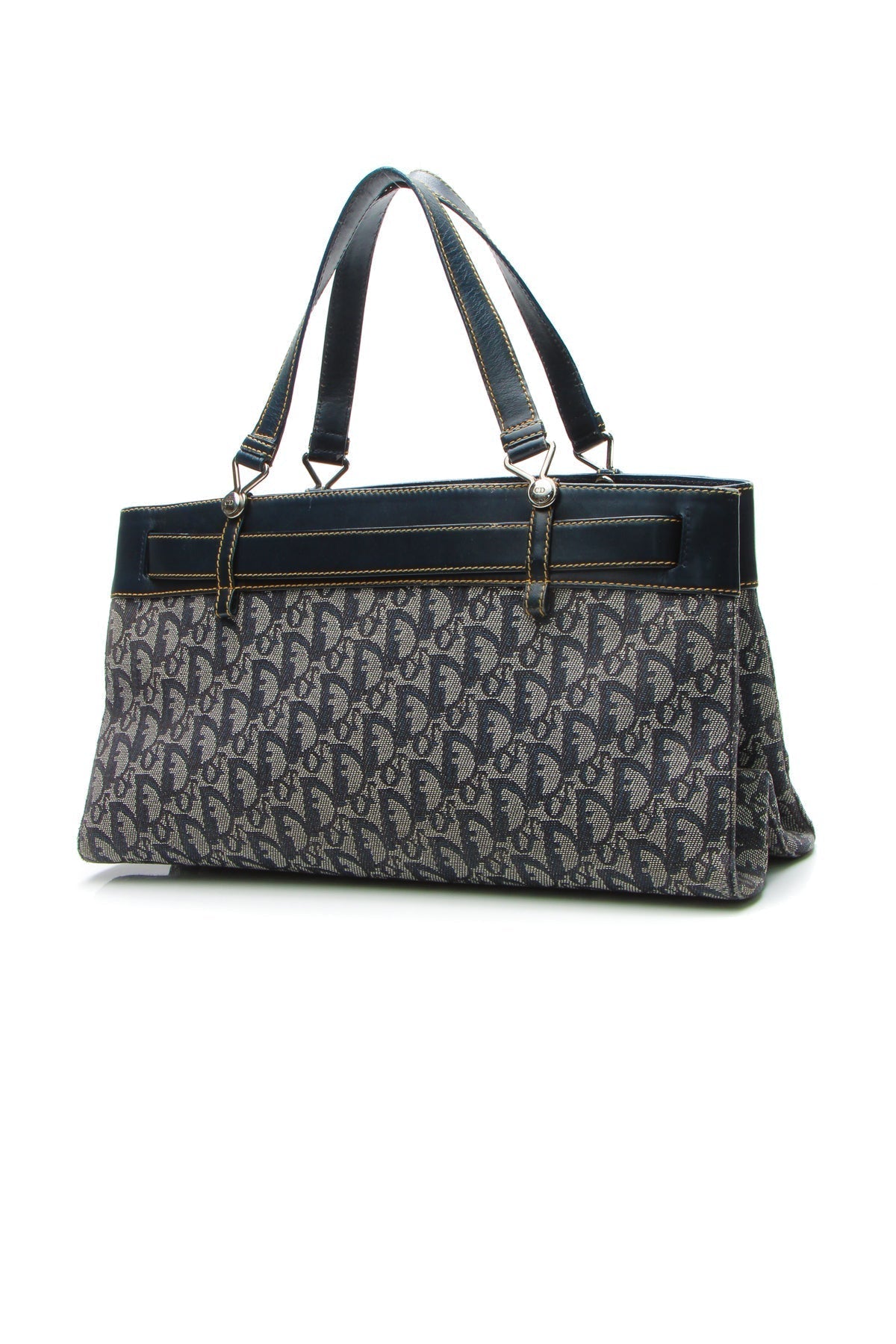 Vintage Trotter Horizontal Tote Bag - Navy - image 3