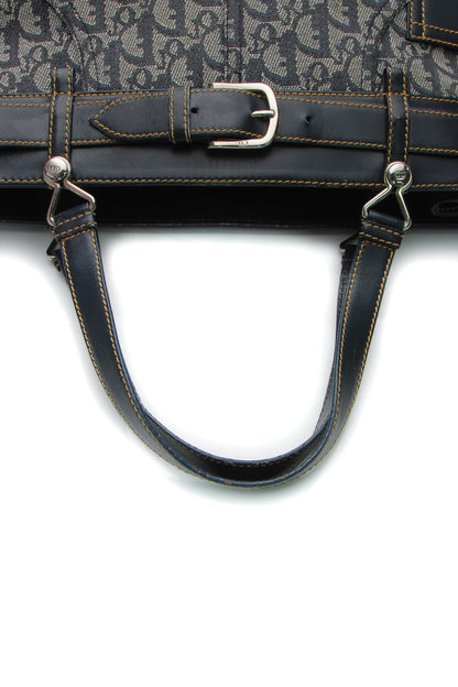 Vintage Trotter Horizontal Tote Bag - Navy - image 7