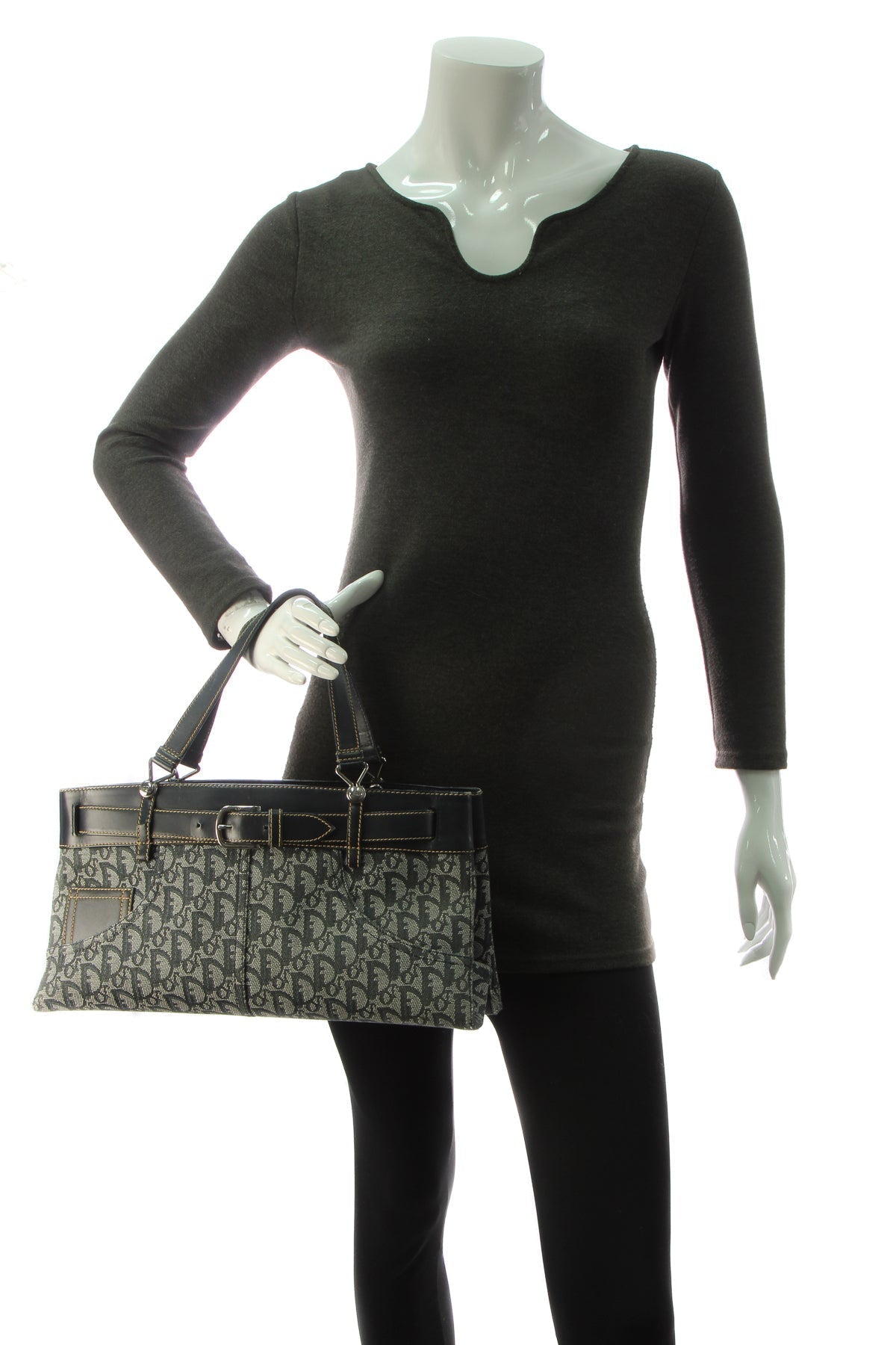 Vintage Trotter Horizontal Tote Bag - Navy - image 2