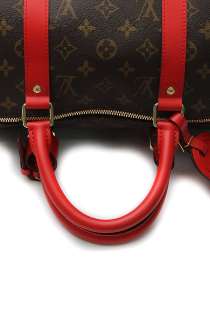 Keepall Bandouliere 50 Travel Bag - Monogram/Coquelicot - image 6