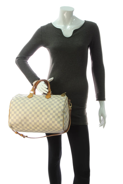 Speedy Bandouliere 35 Bag - Damier Azur - image 2