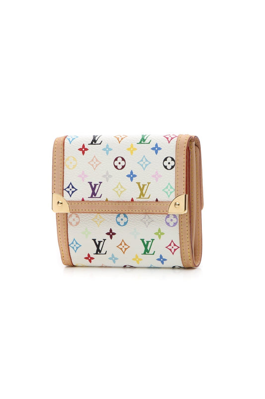 Porte-Monnaie Billets Wallet - White Multicolore Monogram - image 1